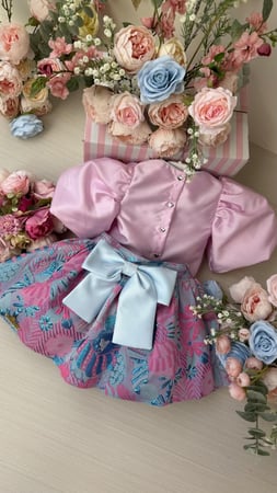 تايور الكبكيك من قطعتين(توب وتنورة)