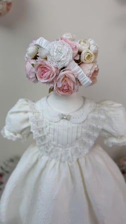 فستان إنمي للمواليد+ربطة الشعر