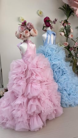 فستان حبات الورد