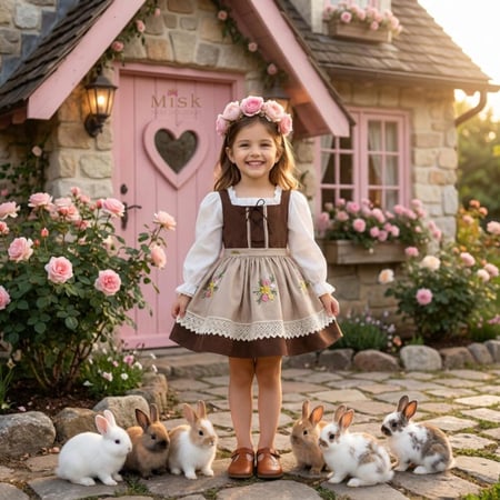 فستان ريفي مطرزة