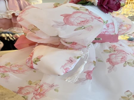 كاندي مشمشي+شنطة واكسسوار الشعر