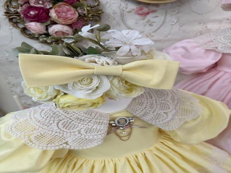 فستان ليدي ديانا + اكسسوار الشعر + جيبون