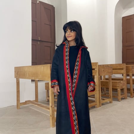 فروة اطفال شتوية احمر