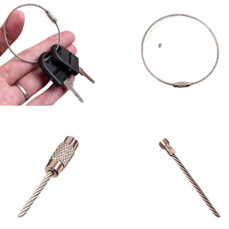 حلقه مفاتيح حديد واير