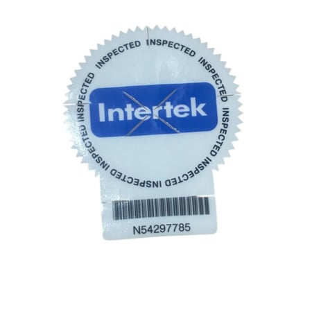 استكر الفحص طبق الاصل Intertek