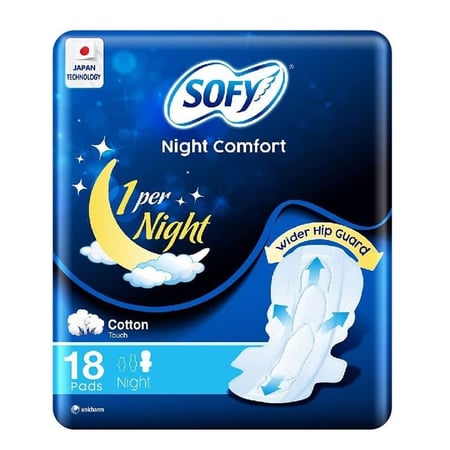 سوفي ليلة مريحة رقيقة طويلة بالأجنحة 18 فوطة