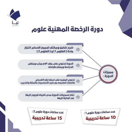 دورة الرخصة المهنة علوم