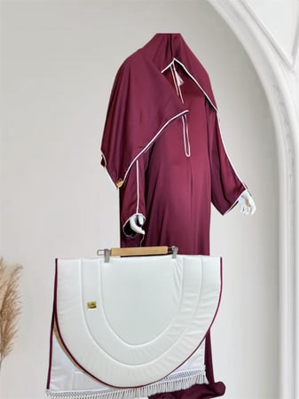 طقم صلاة سجاده سفنج بصميم راقي ومميز + شرشف صلاة قماش القطن الكويتي