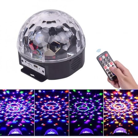 سماعات بلوتوث +اضاءة ديسكو - bluetooth headphones + disco light