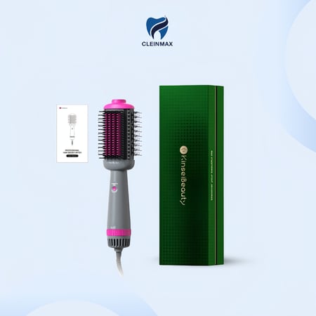 فرشاة الشعر  5 في 1 بتقنية الاشعاع المنخفض والأيونات السالبة من Kinseibeauty