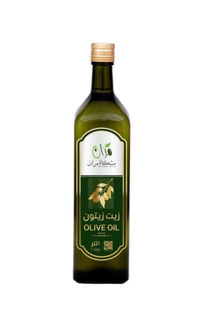 زيت زيتون طبيعي 100٪ ، 4 علب زجاجية حجم 750 مل ( هدية زعتر)