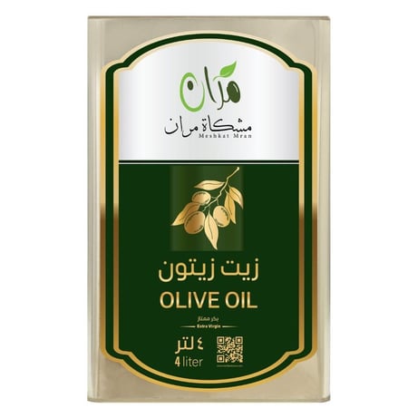 8 لتر مقسمة إلى عبوتين زيت زيتون طبيعي 100% كل عبوة 4 لتر