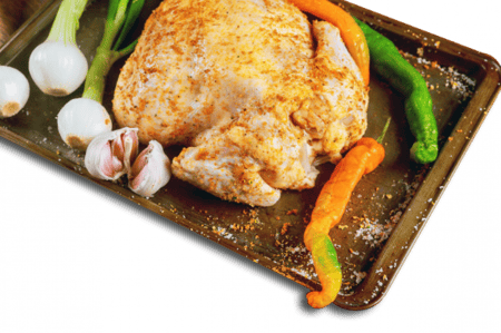 دجاج كامل طازج متبل