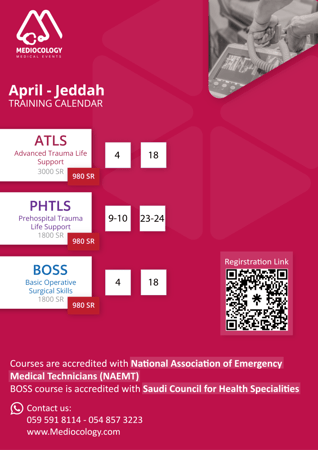 Jeddah Trauma Life Support & Surgical Skills Courses (April)