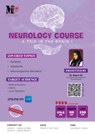 neurology course A trip in the brain