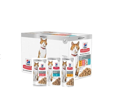 كارتون أظرف طعام قطط رطب رخيص من هيلز 12x85 جم