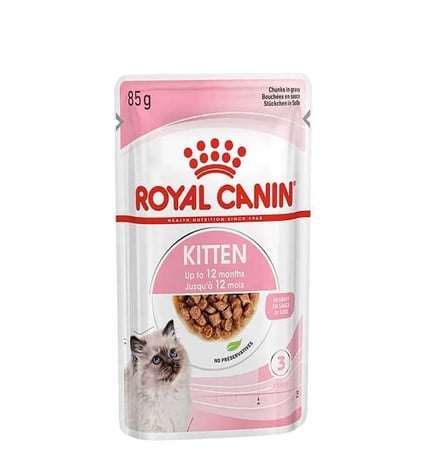 كرتون رويال كانين للقطط الصغار جريفي أظرف اكل قطط رطب 85 جم