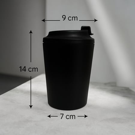 MUG مع امكانية اضافة أسم / جملة - اللون أسود(كوب حراري).(cup251)