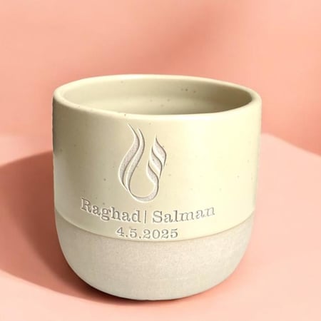 كوبين ليلة العمر ( حرفين / أسمين / تاريخ ) (cup246)