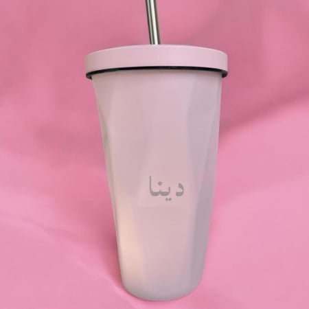MUG Saudi girl - وردي (كوب حراري)