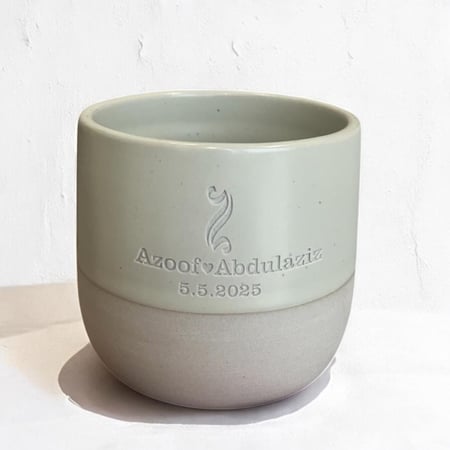 كوبين ليلة العمر ( حرفين / أسمين / تاريخ ) (cup246)