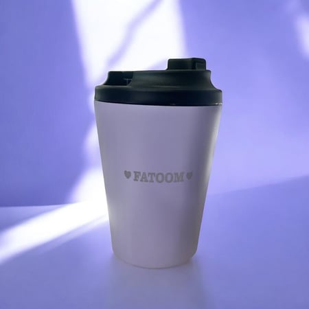 MUG مع امكانية اضافة أسم / جملة - اللون الخزامي(كوب حراري).(CUP126)