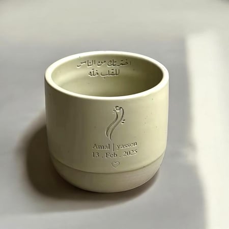 كوبين ليلة العمر ( حرفين / أسمين / تاريخ ) (cup246)