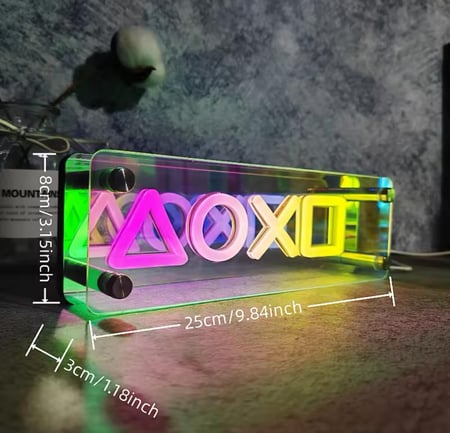 اضاءة بشعار بلايستيشن 3D