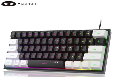 كيبورد قيمنق MAGEGEE ( أبيض - أسود )