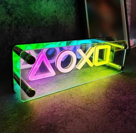 اضاءة بشعار بلايستيشن 3D