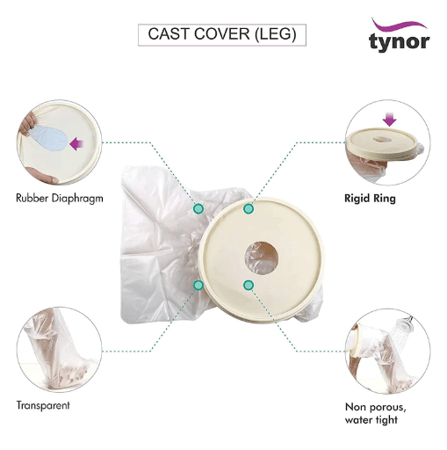 تينور حامي جبيرة للقدم مقاس مفتوح TYNOR C 16 CAST COVER LEG