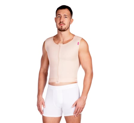 مشد بعد عملية شفط الدهون رجالي لمنطقة الصدر واعلى الظهر Lipoelastic MTm Comfort