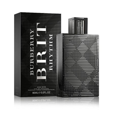 عطر بربري بريت ريثم الاسود الرجالي تواليت 90مل   Burberry Brit Rhythm Black Men Eau de Toilette 90ml