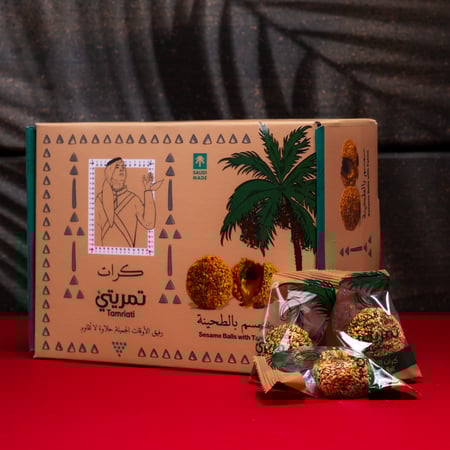 كرات تمر يتي سمسم بالطحينة 550 جم