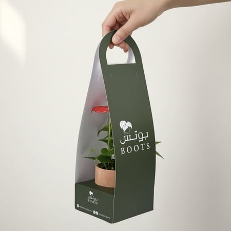 هولدر نبتة الأنثوريوم فخار ترابي