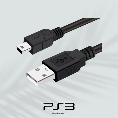 سلك شاحن يد تحكم بلايستيشن 3 ( تجاري )