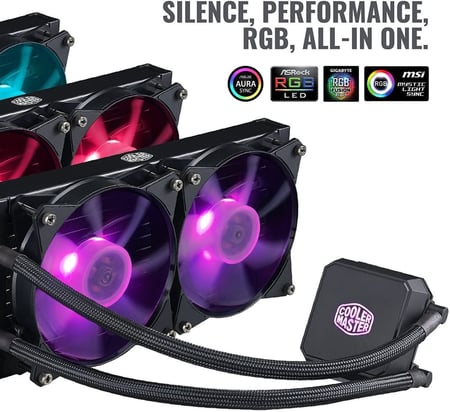 مبرد مائي COOLER MASTER LC240E RGB - أداء تبريد متفوق وتصميم مميزالموديل: COOLER MASTER LC240E RGB