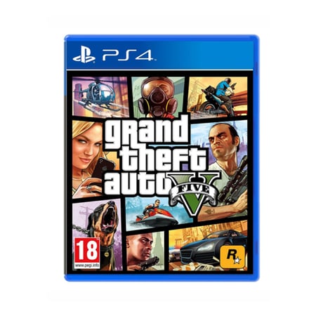 لعبة قراند الحياة الواقعية  Grand Theft Auto V (GTA V) – PS4 | عالم مفتوح بلا حدود
