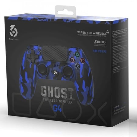 كنترول تحكم PS4 أزرق مموة ( GHOST )