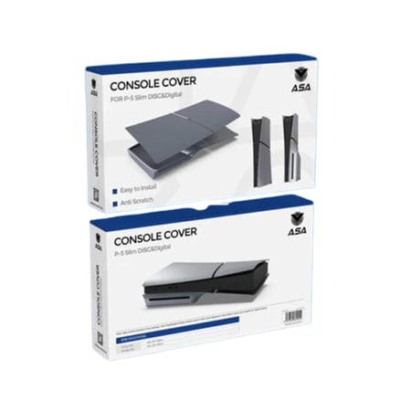 غطاء بلايستيشن 5 سليم - رمادي | تصميم أنيق وحماية متينة لجهازك -BODY-PS5-GREY-SLIM