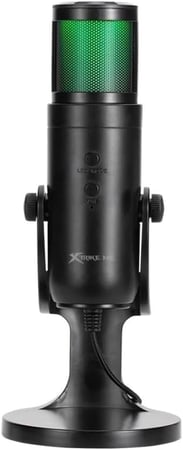 مايكروفون ألعاب XTRIK ME XMC-03 مع إضاءة خلفية RGB – للتسجيل والبث المباشر والدردشة على الكمبيوتر و وبلايستيشن والجوال