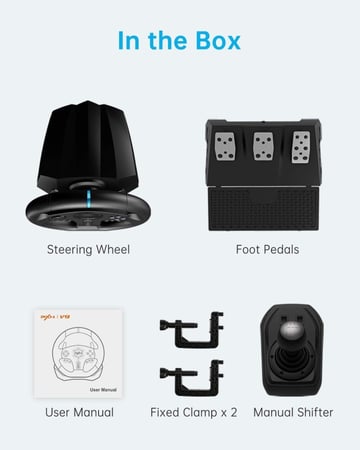 عجلة السباق PXN V9 تجربة قيادة غامرة مع دواسات وناقل حركة لجميع منصات الألعاب