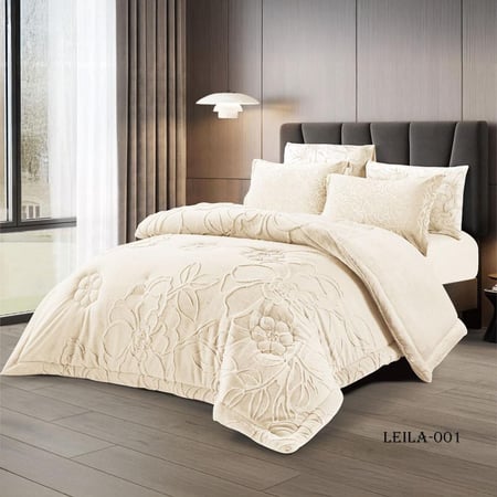 مفرش ليلا شتوي مزدوج 6 قطع