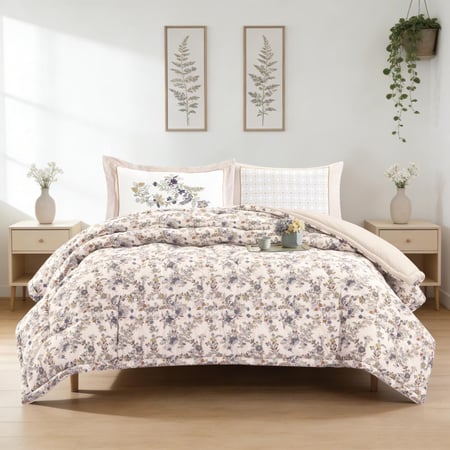 طقم مفرش صيفي مفرد ونصف 4 قطع