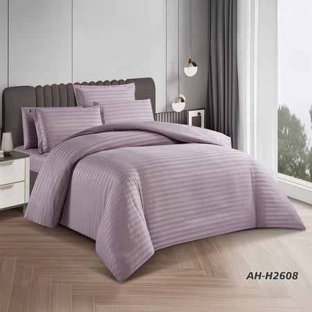 طقم مفرش فندقي مفرد ونصف 5 قطع