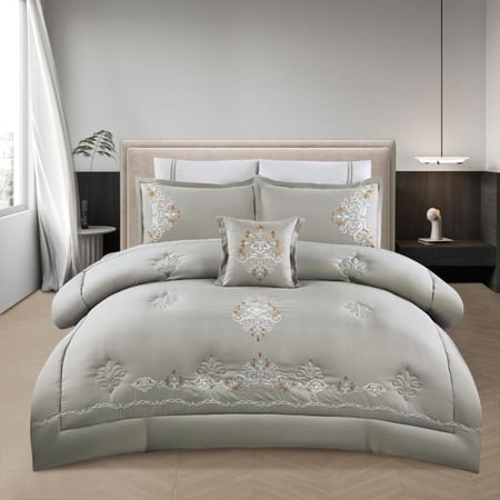 طقم مفرش صيفي مزدوج 7 قطع