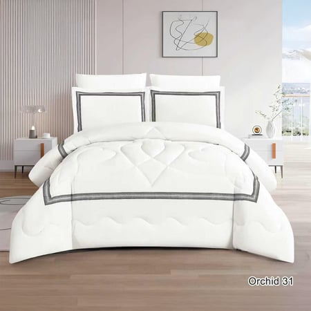 طقم مفرش صيفي مزدوج 6 قطع