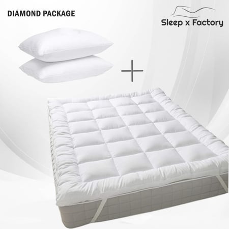 لباد سرير مع مخدة قطن