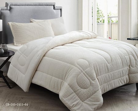 طقم مفرش شتوي مفرد ونصف 4 قطع وجهين