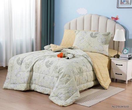 طقم مفرش صيفي قطن 100% مفرد ونصف